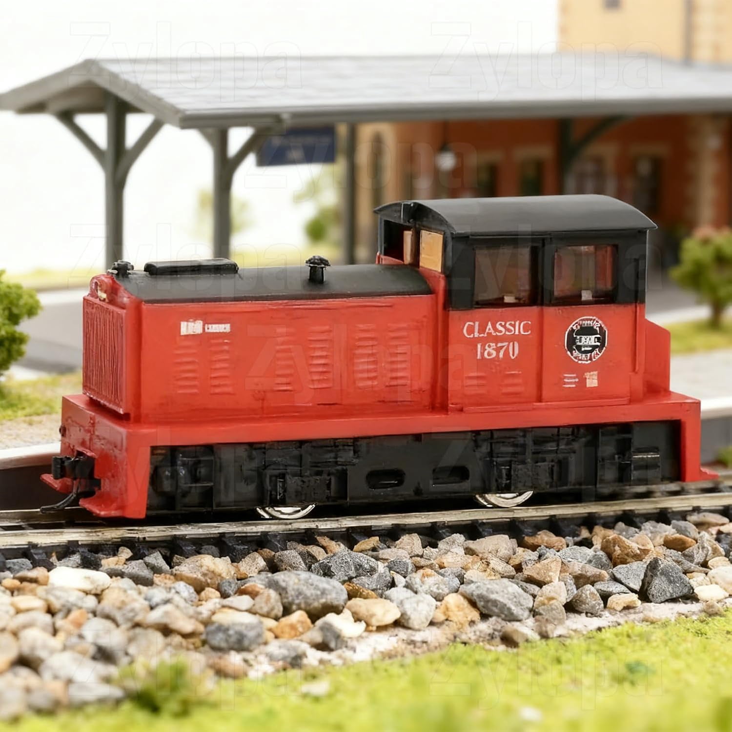 DDT Power Diesel Locomotive (with Bogie Coupler) HO Scale Model Railway, Featuring Premium Wooden Sleepers and high-Conductivity Nickel Silver Track Compatible with The HODC Series.