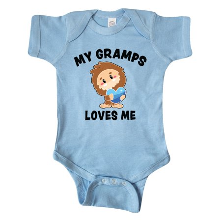

Inktastic Cute Bigfoot My Gramps Loves Me Gift Baby Boy Bodysuit