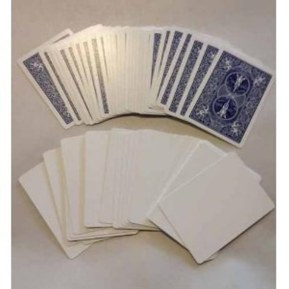 Blank Face Cards Bicycle - blue