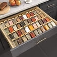 thumbnail image 5 of Spice Drawer Organizer 4 Tier, Acrylic Seasoning Organizer Rack, Clear Spice Rack Tray, Kitchen Seasoning Jars Drawers Insert (Jars Not Included/Expandable From 9" to 18"), 5 of 7
