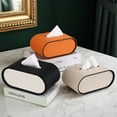 thumbnail image 5 of Light Luxury Coffee Table Leather Tissue Box Cover Bedroom High-end Napkin Facial Dispenser, 5 of 5