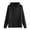 Black, variant on EaseDay Loose-fitting Hoodie Women Long Sleeve Casual Pullover Fleece Sweatshirt Warm Everyday Streetwear Cozy Soft Midweight Pullover Top For Outdoor Sports