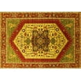 thumbnail image 1 of Ahgly Company Indoor Rectangle Oriental Yellow Industrial Area Rugs, 7' x 10', 1 of 4