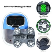 Costway Portable Foot Spa Bath Motorized Massager Electric Feet Salon Tub w/ Shower Coffee