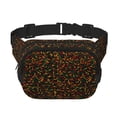 thumbnail image 1 of Fotbe Color Music Cangurera Cuadrada con Estampado de Doble Capa, Bolsa de Cintura Ajustable Mini para Hombres y Mujeres, 1 of 9