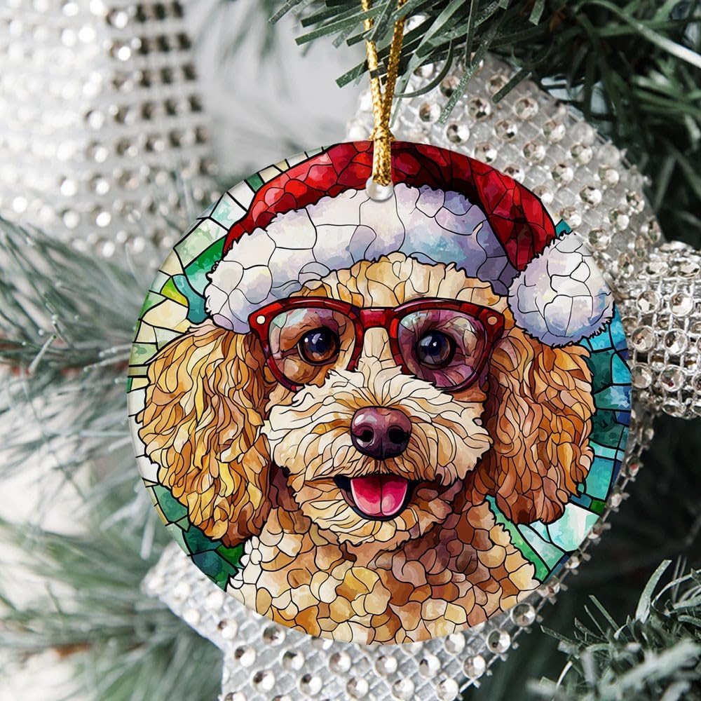 Poodle Tree Ornaments, Poodle for Christmas 2025, Poodle Christmas Keepsake, Poodle Christmas Hanging Décor 9DEYOD