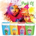 thumbnail image 5 of Organic Herbal Pop Color Gulal For Holi - Pack Of 4 X 100gm, Multicolor | Made Of Corn Starch Powder - Non Toxic, Eco Friendly, Easy To Remove Holi Color, 5 of 5