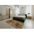 thumbnail image 4 of Ahgly Company Indoor Rectangle Patterned Bakers Brown Novelty Area Rugs, 4' x 6', 4 of 6
