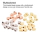 thumbnail image 5 of Qarigey 10X con cuentas de corazón espaciador DIY Prop cobre mano de obra fina superficie lisa multicolor sin rebabas dulce regalo Ropa, zapatos y accesorios Miscelánea Blanco K, 5 of 6