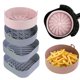 thumbnail image 2 of Cesta de silicona reutilizable para freidora de aire, bandeja para horno fácil de limpiar, revestimiento redondo, plato para Pizza, sartén para parrilla, accesorios para freidora de aire, 2 of 4