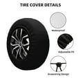 thumbnail image 4 of Easygdp Thanksgiving Wheel Sun Guard, Spare Tire Cover,Universal Trailer Suv Truck Camper Travel,Easy To Install And Remove -16 Inch, 4 of 9