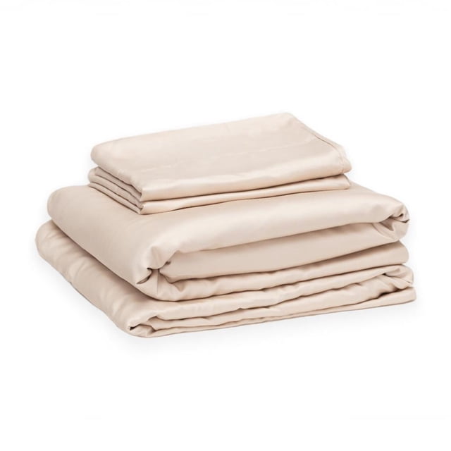 Juego de Sábanas de Bambú Luuna, King Size, Sábanas de Cama Frescas y Suaves beige