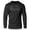 Black on Black, variant on GYMISH Lifestyle Lightweight Long Sleeve Hooded T-Shirt for Men – Athletic Gym Hoodie, Sport Grey, Small
