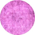 thumbnail image 1 of Ahgly Company Indoor Round Persian Purple Traditional Area Rugs, 5' Round, 1 of 4