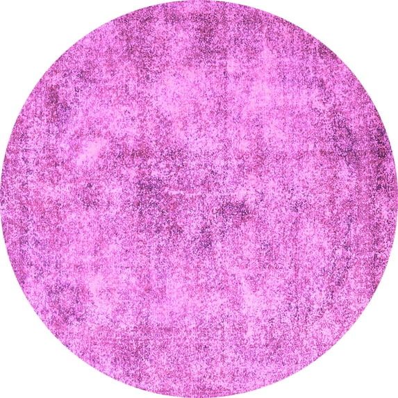 Ahgly Company Indoor Round Persian Purple Traditional Area Rugs, 5' Round