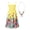 Type F, variant on iiniim Girls Summer Sleeveless Straps Bohemian Beach Dress Flower Print Rainbow Beach Sundress 3-12 Type E 3-4