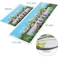 thumbnail image 6 of Farmhouse Kitchen Mats for Floor 2 Piece, Kitchen Rugs Set, Cushioned Anti Fatigue Mats for Kitchen Floor Mat, Vinyl Kitchen Floor Mat, Spring Kitchen Rug and Mats Non Skid Waterproof, 6 of 6