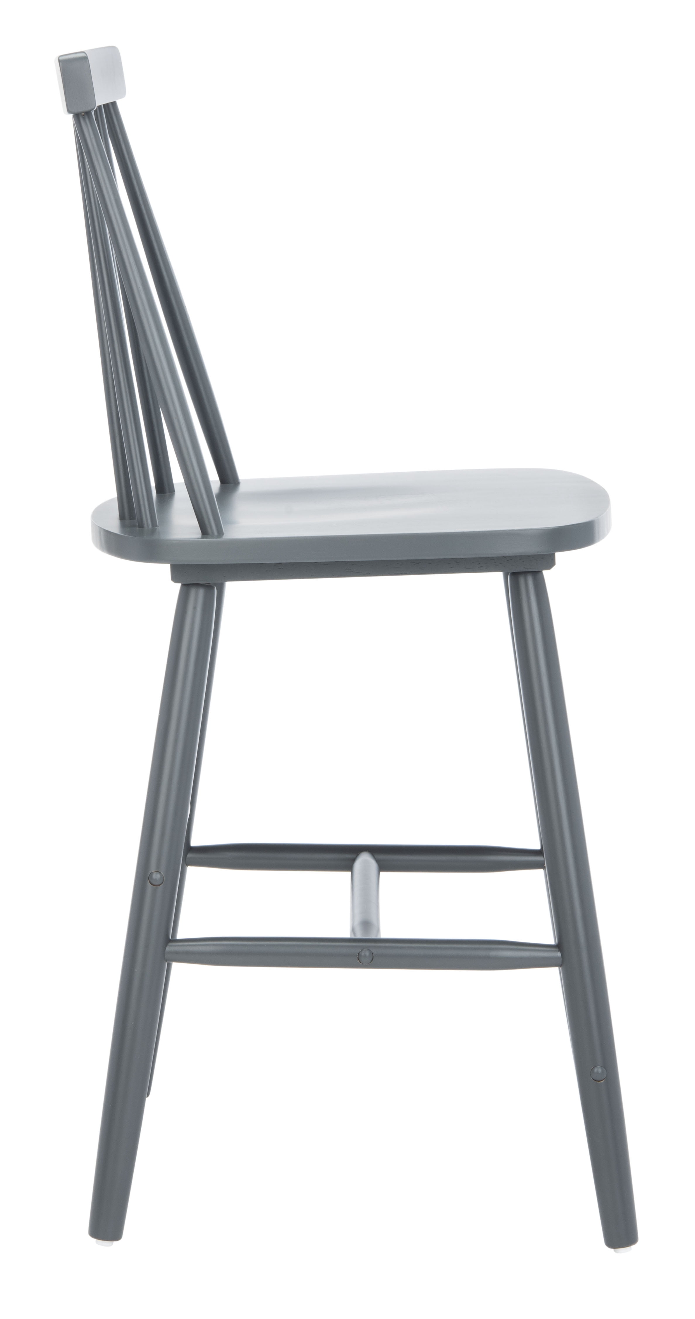 SAFAVIEH Beaufort Solid Spindle Back Counter Stool with Footrest, Grey