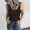 Black, variant on Women's Tanks Women's Sleeveless Neck Ribbed Tank Top Slim Fit Basic Camisole T Shirt White 2 3XL