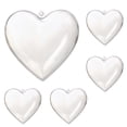 thumbnail image 2 of 5 bolas rellenables transparentes para colgar, adornos artesanales con forma de corazón 65 cm, 2 of 9