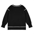 thumbnail image 5 of IVEYRTF Girls Solid Color Pullover Sweatshirt Long Sleeve Pullover Casual Outerwear for Kids Youth Active Wear Soft Everyday Jacket for School Play(Black,10 Years), 5 of 9