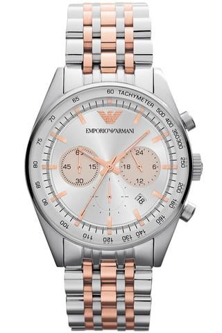 Emporio Armani Classic Men's Chronograph Rose Gold-Tone S. Steel