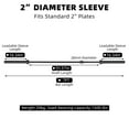 thumbnail image 2 of JoanKaren 7ft Olympic Barbell,1500lb High-Capacity Weight Bar for Bench Press and Lifting,Deadlift,Powerlifting,Squat Bar Fit 2" Standard Weights,Black, 2 of 8