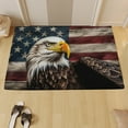 thumbnail image 5 of Goattoy !Patriotic Party Supplies Welcome Doormat Flags Door Mat with Slip Resistants Rubber Vintage Linen Floor Mat for 4th Of July Independence Day Indoor Outdoor Home, 5 of 8