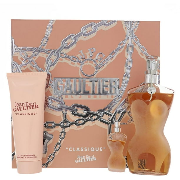 Z4 SET JEAN PAUL GAULTIER CLASSIQUE 3PZS 100ML EDT SPRAY/ BODY LOTION 75ML/ 6ML EDT