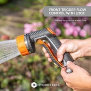 HydroTech Heavy Duty Front Trigger 8 Pattern Hose Nozzle