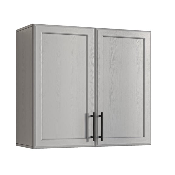 23.6" W Laundry Cabinet Wall Mounted with Adjustable Shelf, Shaker Door Style Wall Cabinet for Bathroom/Laundry Room/Kitchen