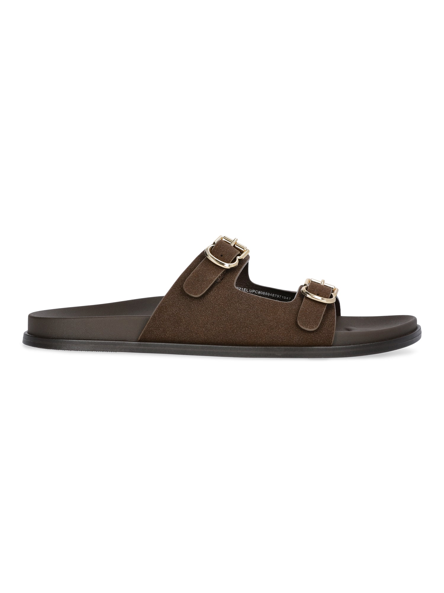 Free Assembly Women's Double Strap Footbed Slide Sandals