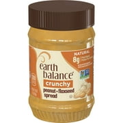Earth Balance Crunchy Peanut Butter and Flaxseed, 16 oz.