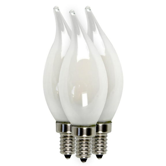 ENCLOSED FROST FILAMENT 5 WATT BA10 DIM 2700K 3 PACK BENT TIP