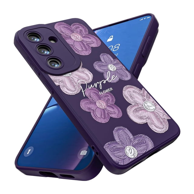 Threehao Funda para Samsung Galaxy S23, Ultra Delgado Flexible Suave TPU Silicona Carcasa con Moda A