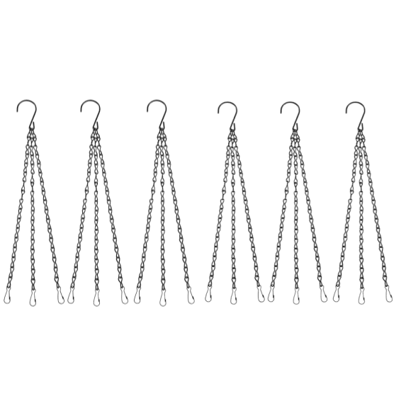 Durable 6Pcs Hanging Basket Chains for Planters and Ornaments, Ideal for Outdoors