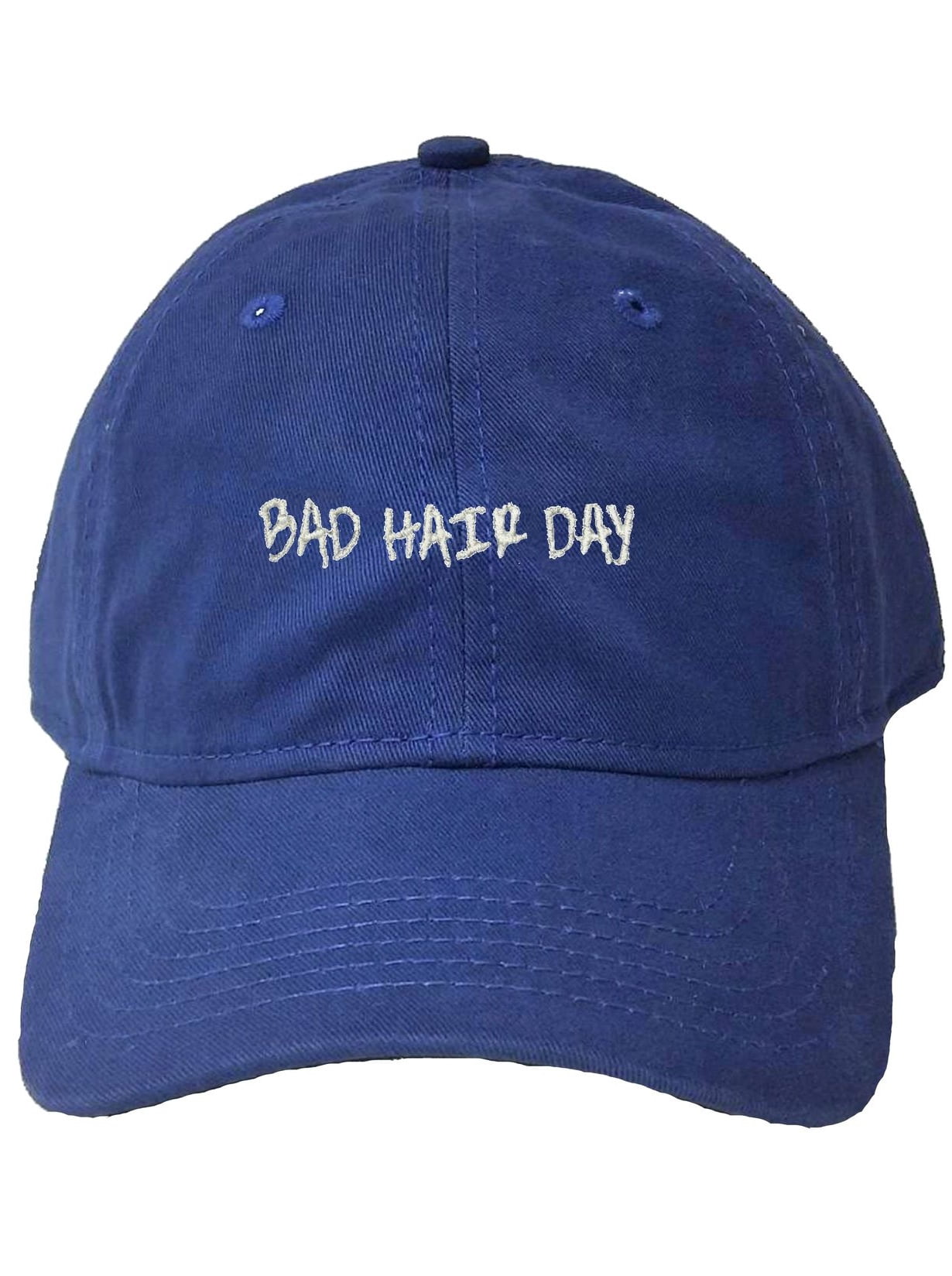 Bad Hair Day Baseball Cap | Embroidered Adjustable Dad Hat In Charcoal - View #5