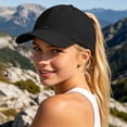thumbnail image 2 of Yuanlong Unisex Baseball Cap Breathable Mesh Ponytail Hat Curved Brim Solid Outdoor Sports Sun Hat, 2 of 9