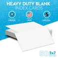 Home Advantage 5x7 Blank Index Cards Our 50 Pack of Blank Notecards