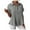 Grey, variant on GEWSEY Womens Linen Button Down Shirts Short Sleeve Oversized Boyfriend Solid Tunic Tops Casual Dressy Tunics (Blue, XL)