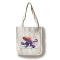 thumbnail image 1 of Puget Sound, Washington - Octopus - Watercolor - Lantern Press Artwork (100% Cotton Tote Bag - Reusable), 1 of 3