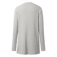 thumbnail image 7 of Women 2024 Autumn Mid Long Cardigan Casual Long Sleeve Neck Knitted Sweater Cardigans With Pocket Cactus Cardigans for Women Thick Sweaters for Women Open Front Sweater Cardigan Women with Buttons, 7 of 7
