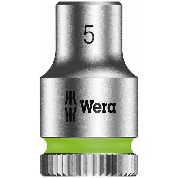 Wera 05003503001 Zyklop 8790 HMA 1/4" Socket, 5mm Hex Head