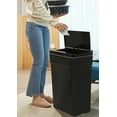 thumbnail image 5 of YRLLENSDAN 13 Gallon Bathroom Trash Can with Lid, Plastic Automatic Garbage Cans for Kitchen 50 Liter Auto Open Trash Bin Small with Touch-Free & Motion Sensor Lid for Bedroom Home Office, 5 of 7