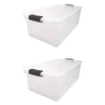 thumbnail image 1 of Homz Bac de Rangement et d'Organisation de 66 Qt avec Couvercles à Loquet, (Lot de 2), 1 of 10
