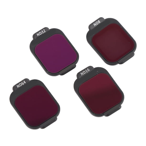 Filtro De Lente ND, Juego De Filtros ND Para Drones De Vidrio óptico HD Recubrimiento Multicapa Colores Mejorados ND8 ND16 ND32 ND64 3-6 Paradas Ajuste Preciso Para Fotografía