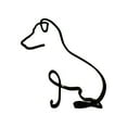thumbnail image 2 of Dog Minimalist Art Sculpture,Metal Dog Wall Art Decor,Personalized Abstract Metal Line Crafts Creative Statue Pet Drawing Art Statue for Living Room, Home Office, Desktop Decoration(A), 2 of 2