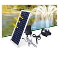 thumbnail image 2 of 50W 800L/H Brushless Solar Power Water Pump Set Ultra-quiet Submersible Solar Fountain Pump Fish Pond Garden Fountain Decoration ,Multi-Install Methods, 2 of 7