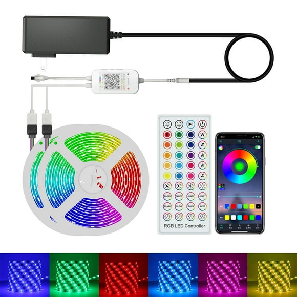 Smart LED Strip Lights RGB 65.6ft. 5050 Color Changing Lights