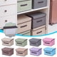 thumbnail image 1 of Caja plegable de tela con tapa - Organizador grande de tela no tejida en pack de 2 para la organización de ropa y el hogar, 36x25x23cm, 1 of 4
